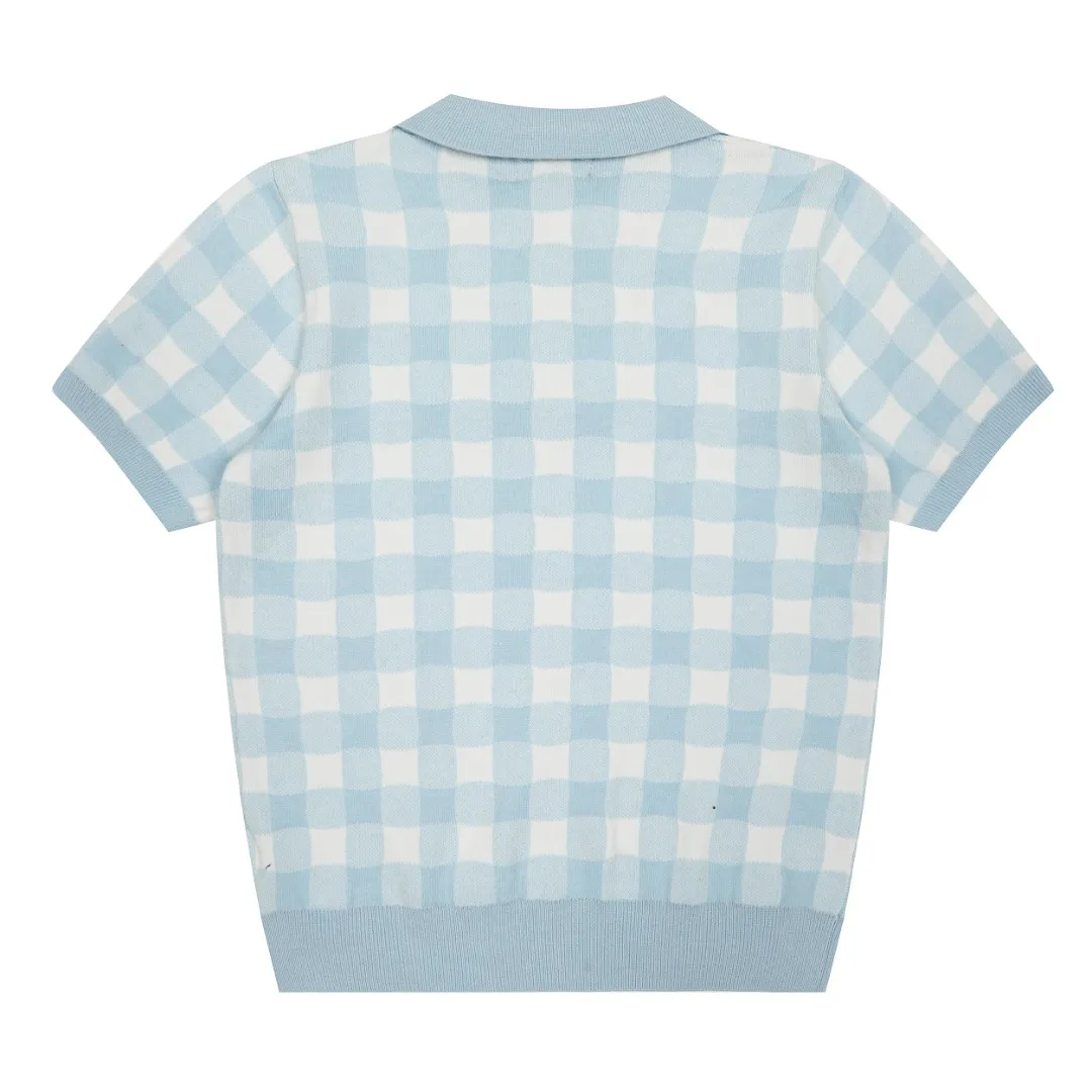 P166 💰 "Top quality" Style number: DS225# (on sale all year round) [Ralph Lauren plaid jacquard basic pony embroidered logo knitted POLO short sleeves] ✅Ralph Lauren all-match goddess style plain plaid knitted lapel short sleeves for all seasons ✅Main provider of platform live broadcast Wholesale entity ✅ZP quality 1:1 version Scan the code to enter the GF website Counter quality ✅Detailed quality The only one in Guangzhou Imported quality cotton yarn, focusing on high-end, cost-effective, good quality, needless to say, ✅Restore the original version, loose, comfortable and stress-free, simple is high-end, classic is eternal, ✅The upper body is simple and easy to match, a must-have for goddess ootd. Good-looking clothes are never picky. A must-have in the goddess' wardrobe. Size: S-L Color: Gray Yellow Pink Light Blue Red Green